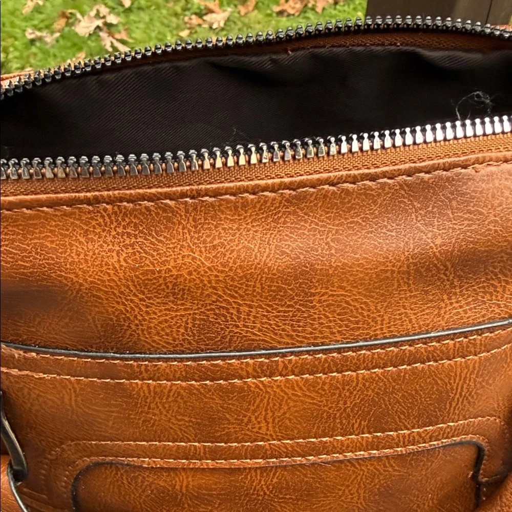 NWOTS Source Unknown Tan Leather Satchel - Picture 4 of 10